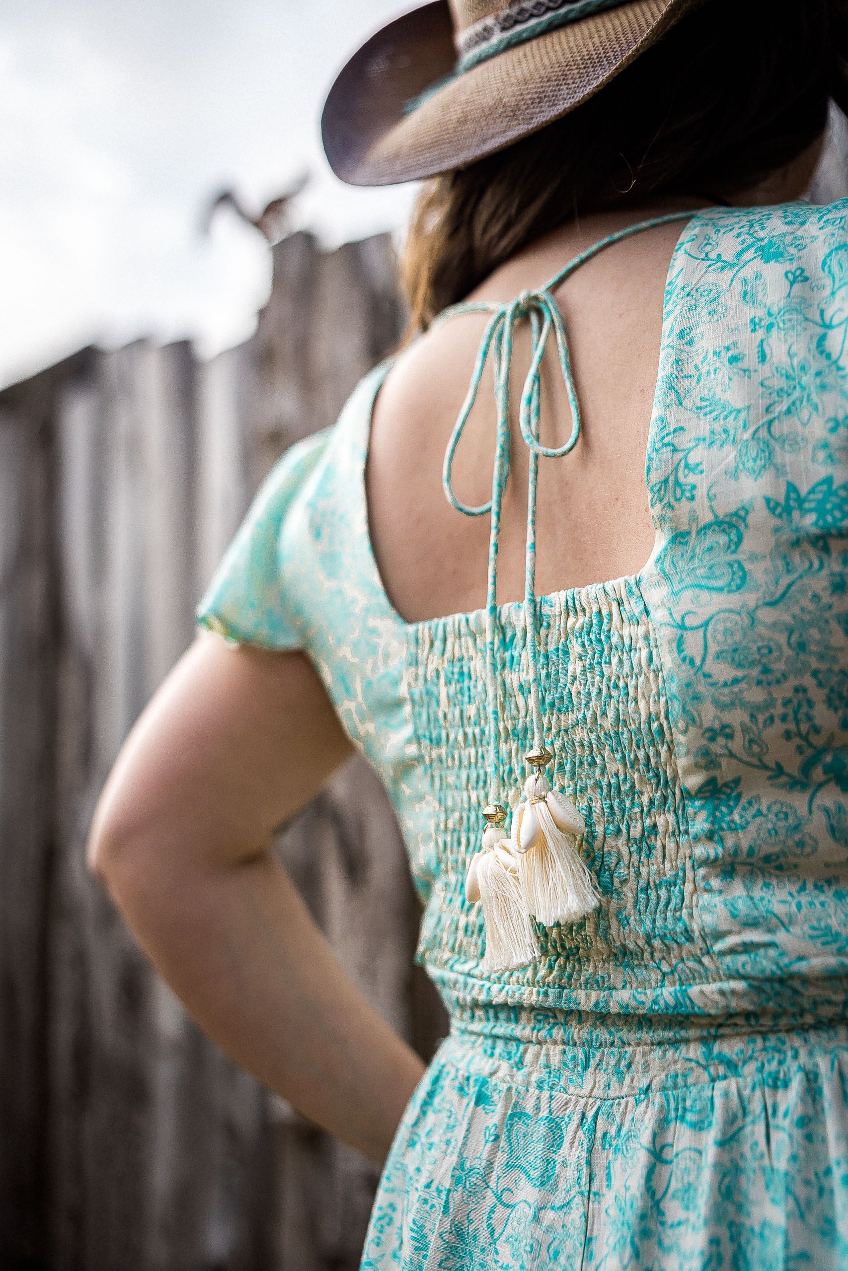 Blue Boho Maxi Dress