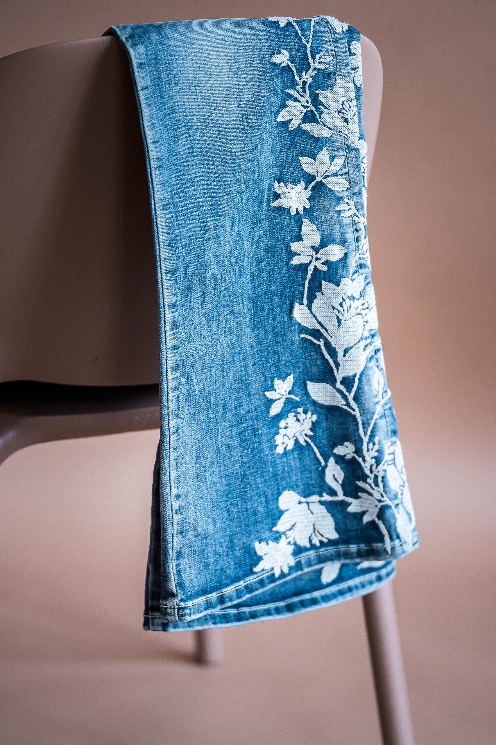 Flora Embroidered Flare Jeans