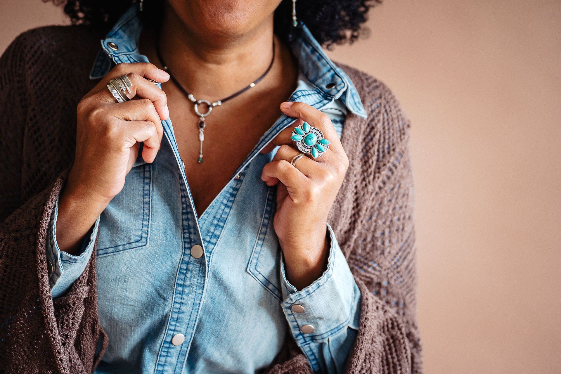 Boho Long Knit Cardigan - Coffee - Boho Buffalo Accessories