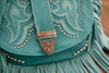 Turquoise Western Fringe Shoulder Bag