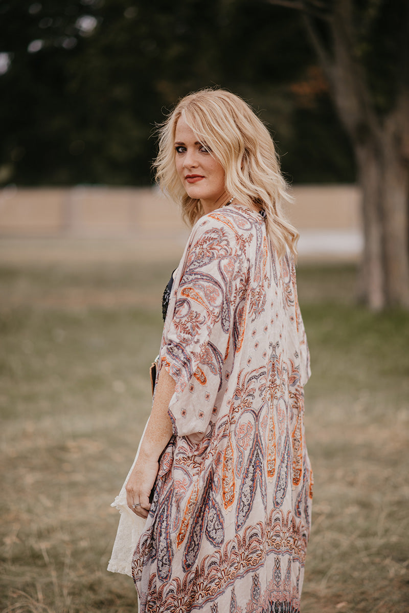 Fringed Darlin' Kimono - Boho Buffalo Accessories