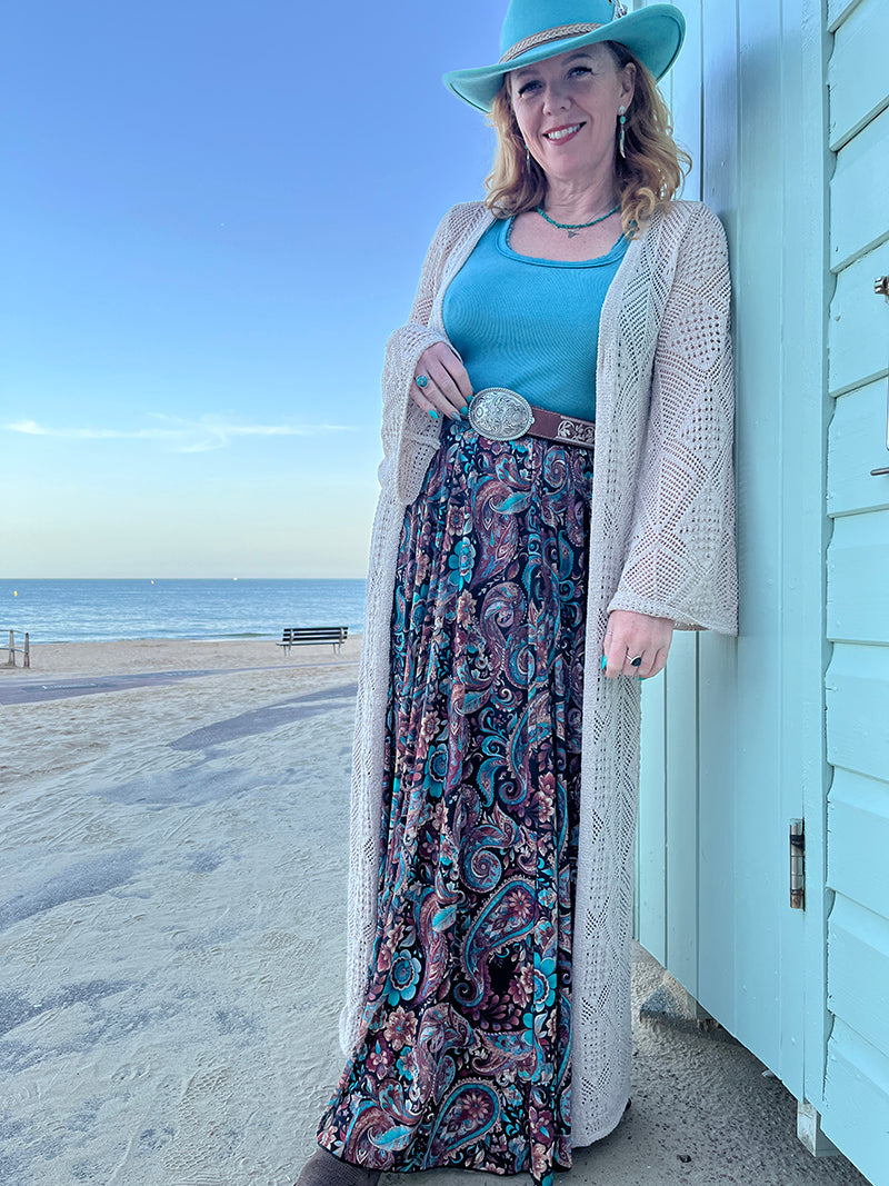 Paisley Maxi Skirt