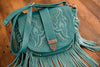 Turquoise Western Fringe Shoulder Bag