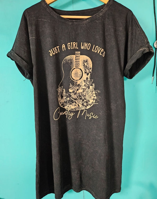 Country Music T-Shirt Dress M