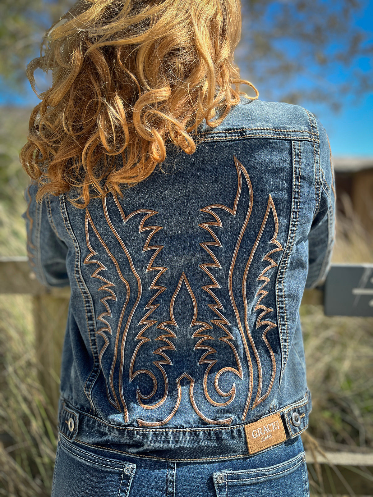 Boot Stitch Denim Jacket - Boho Buffalo Accessories