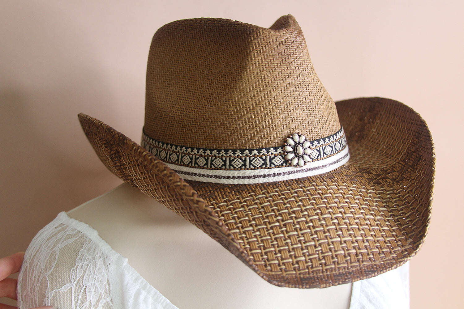 'Daisy Fields' Western Straw Hat