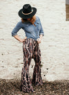 Brown Aztec Pattern Flares 2XL