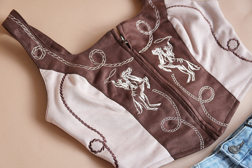 Wild Horses Bodice - Boho Buffalo Accessories