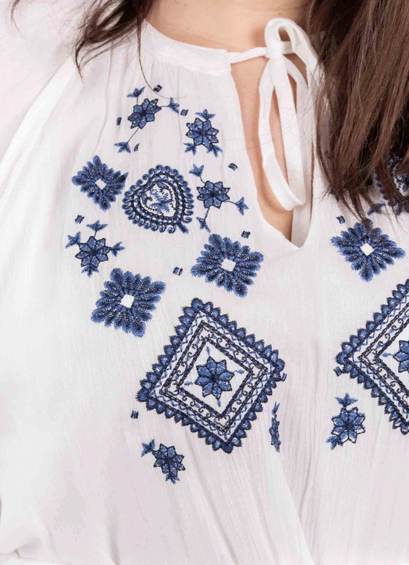 PLUS size Boho White Dress