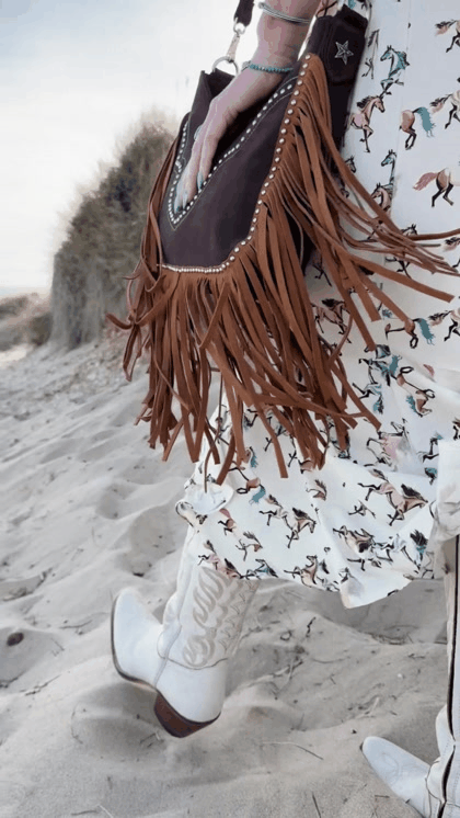Horseshoe Fringe Western Bag