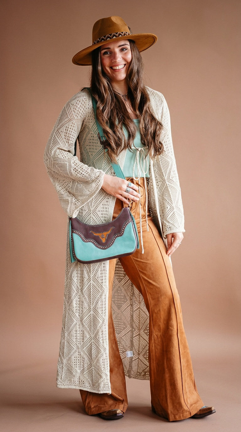 Oatmeal Long Knit Cardigan