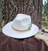 White Feather Western Hat