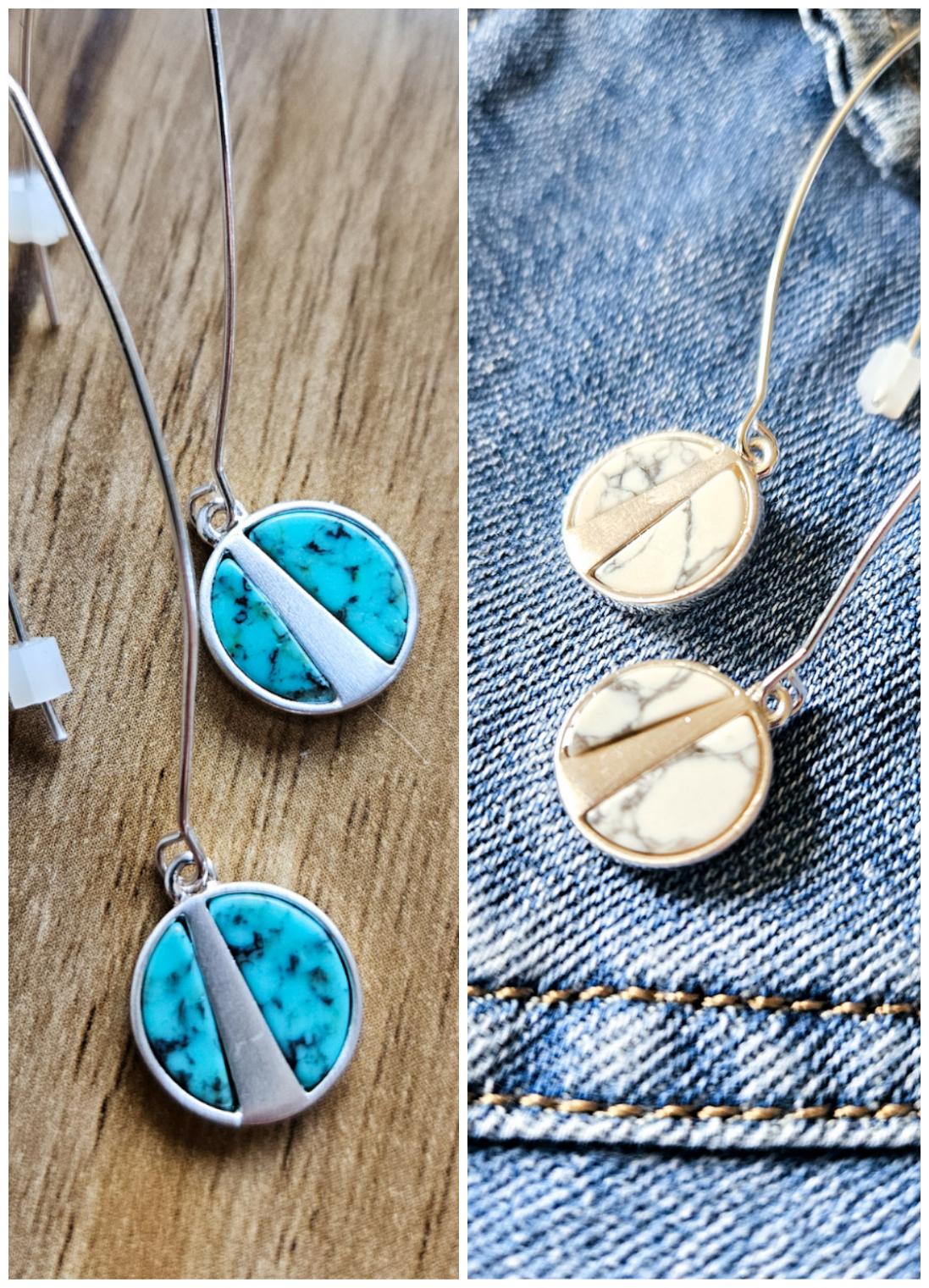 Geo Drop Earrings
