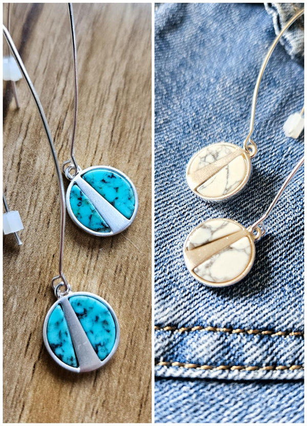 Geo Drop Earrings