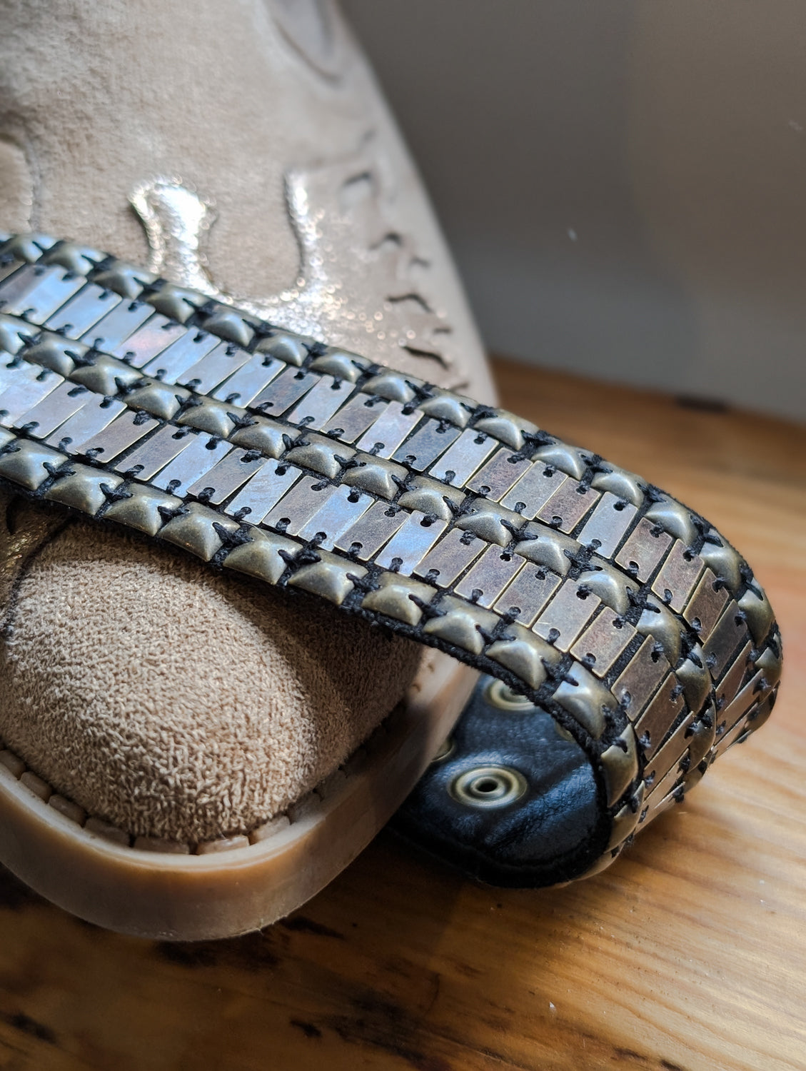 Leather Studded Cuff - Boho Buffalo Accessories