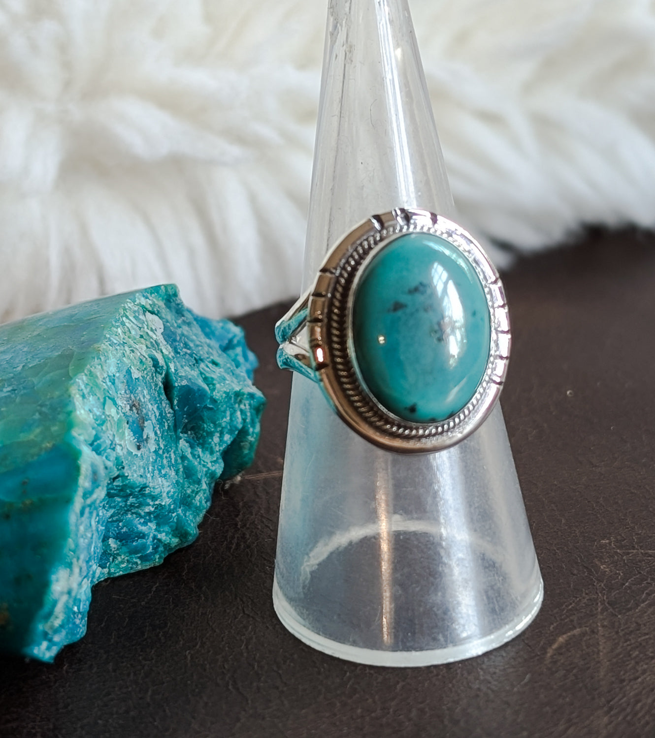 Turquoise Oval Ring - Various - Boho Buffalo Accessories