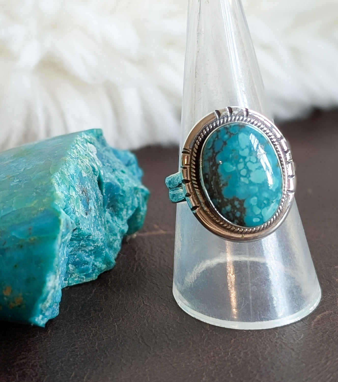 Turquoise Oval Ring - Various - Boho Buffalo Accessories