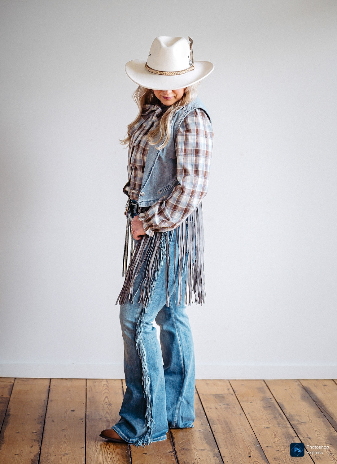 Fringed Western Flare Jeans - Boho Buffalo Accessories