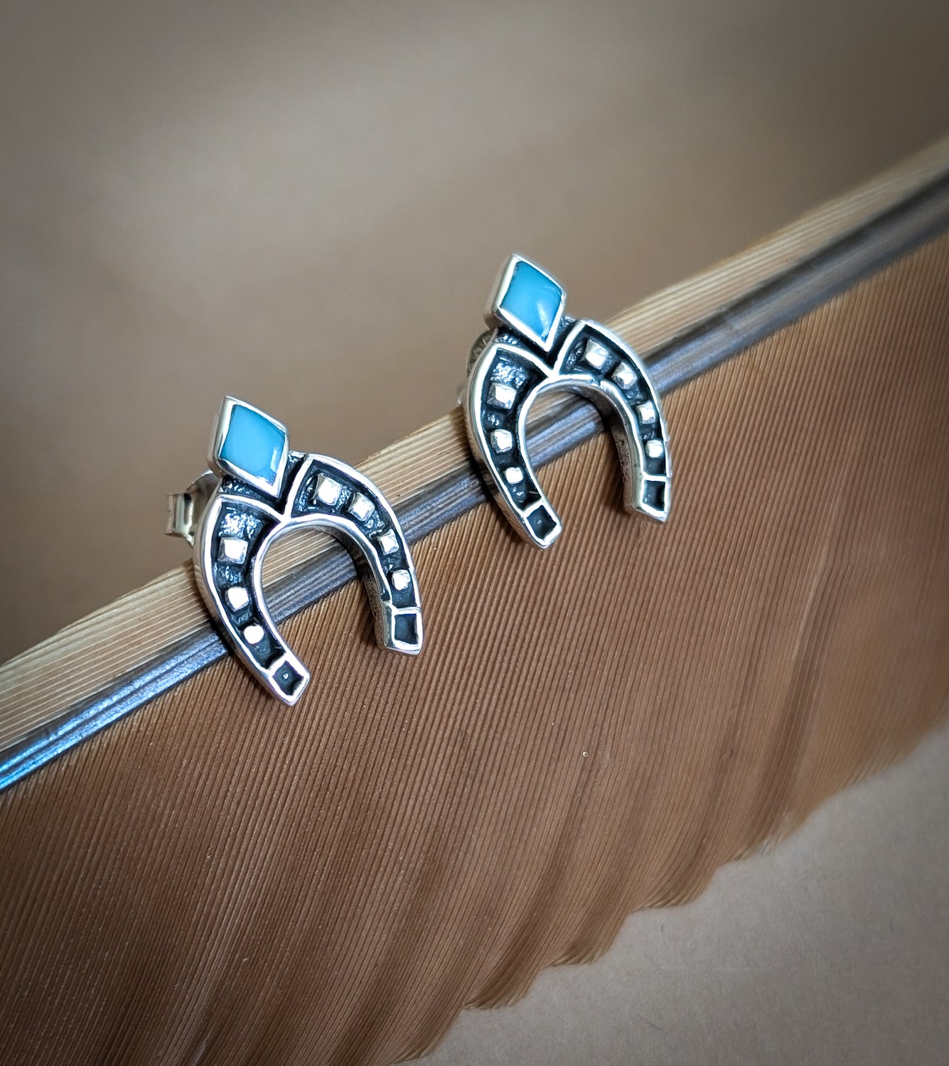 Horseshoe Stud Earrings
