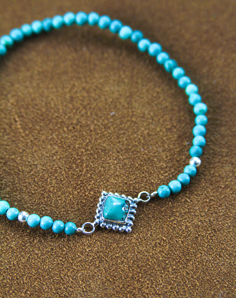 Green Turquoise Stretch Bracelet - Boho Buffalo Accessories