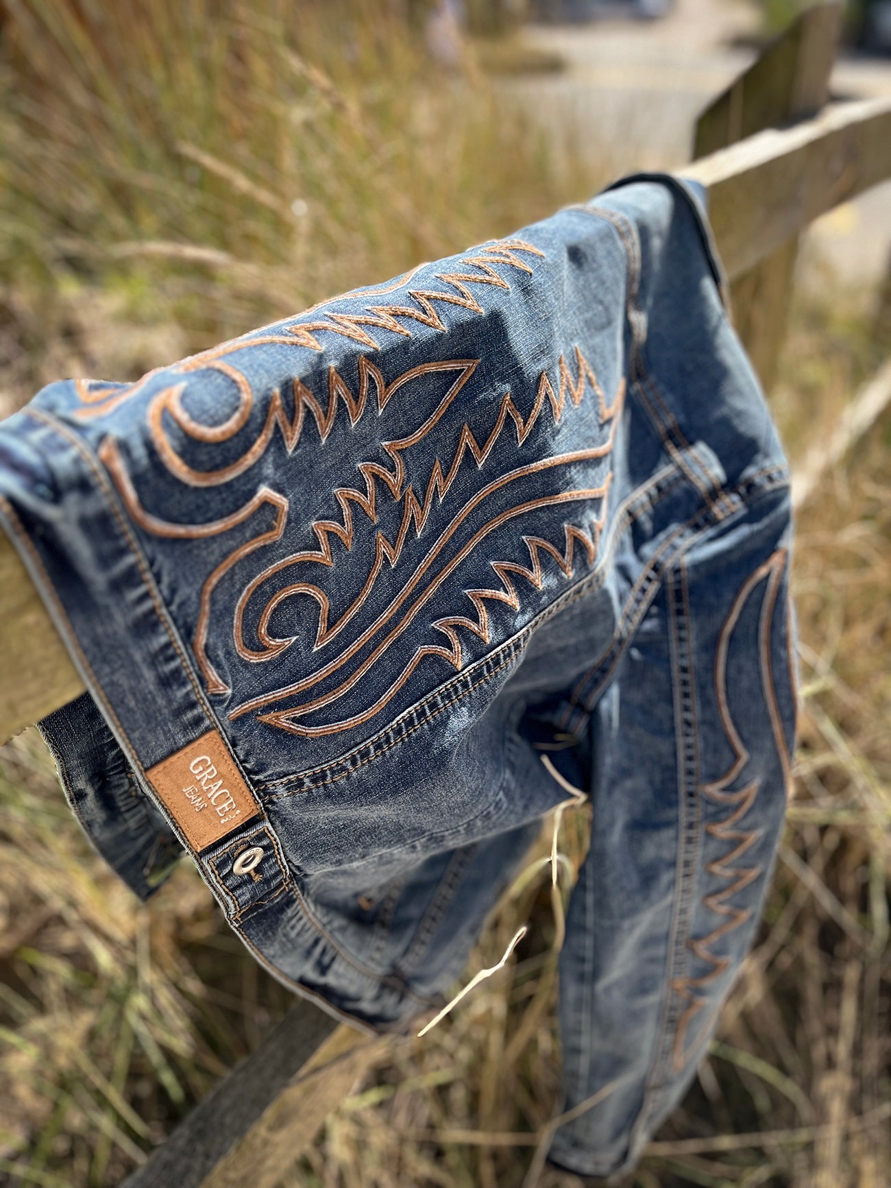 Boot Stitch Denim Jacket - Boho Buffalo Accessories