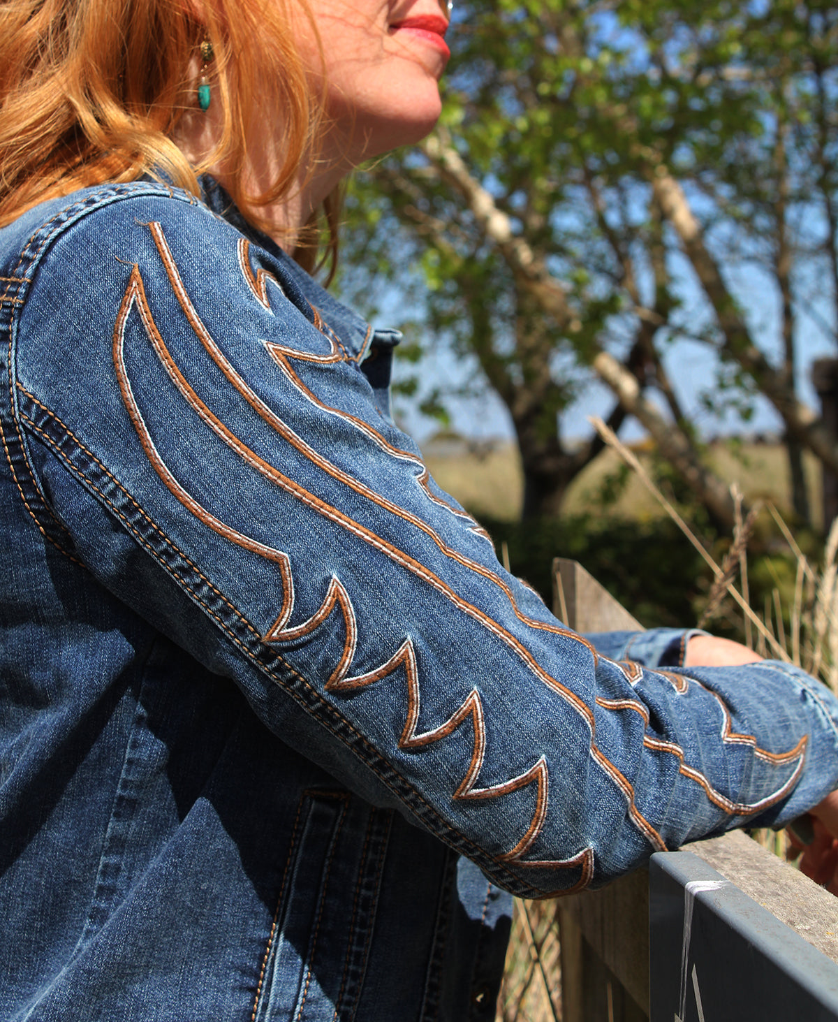Boot Stitch Denim Jacket - Boho Buffalo Accessories