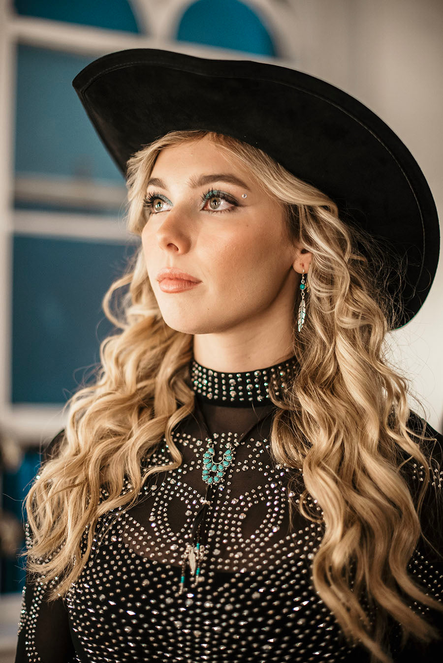 Turquoise Horseshoe Tassel Necklace - Boho Buffalo Accessories