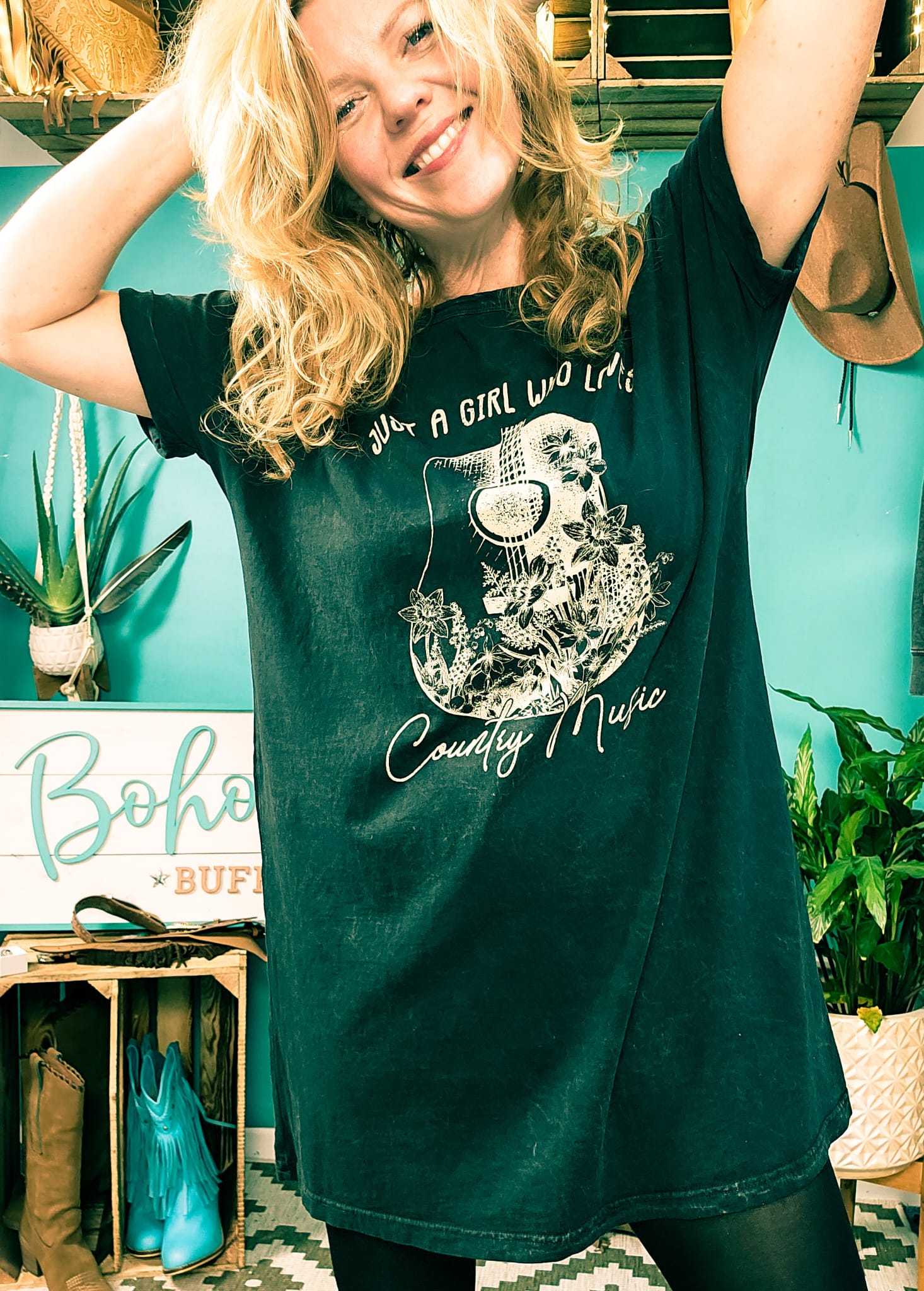 Country Music T-Shirt Dress M