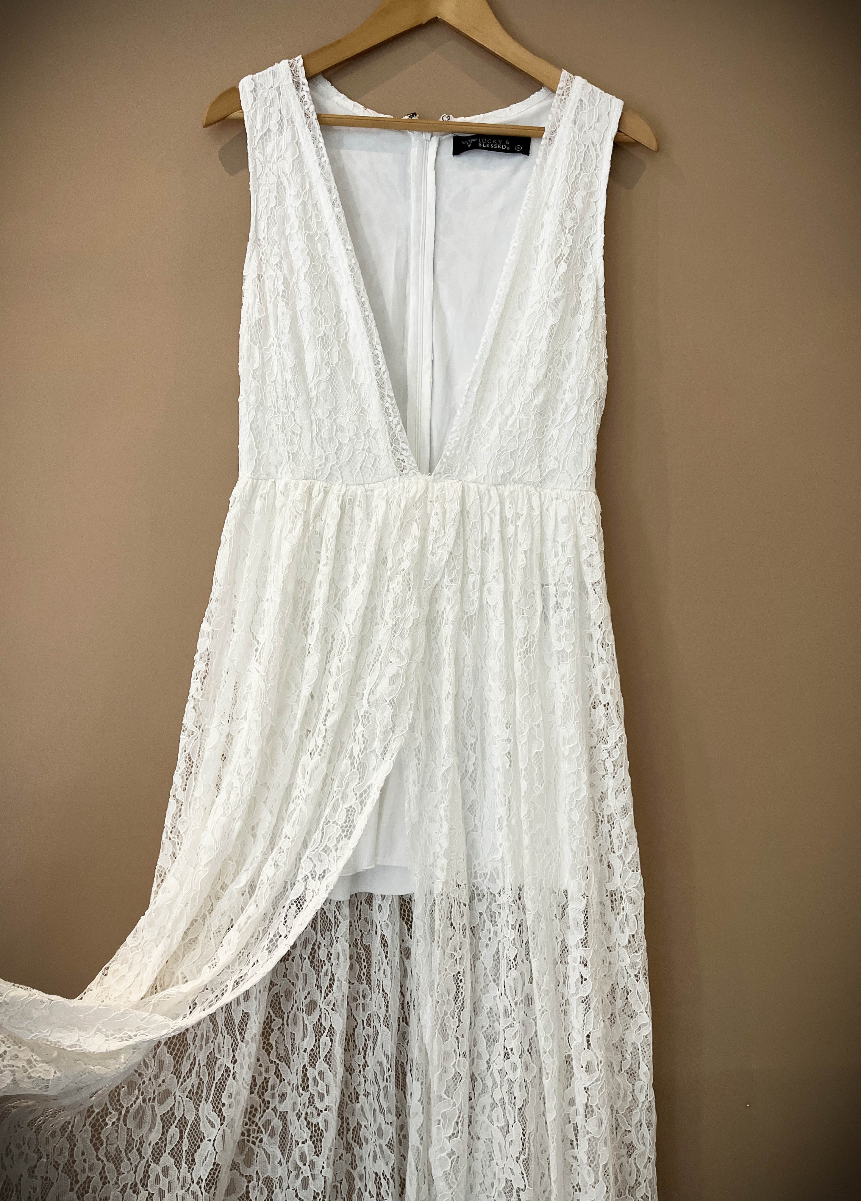 White Lace Maxi Dress