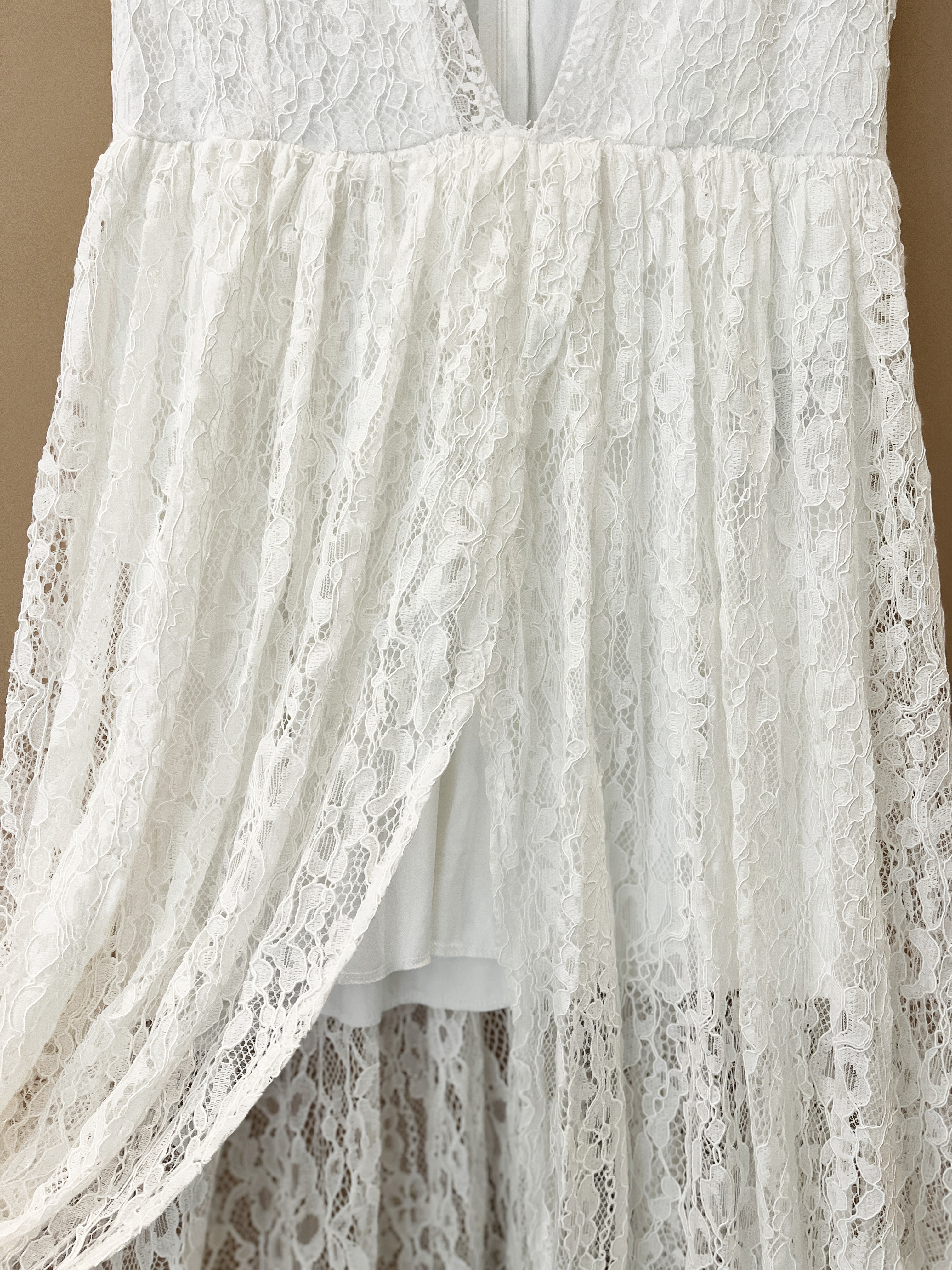 White Lace Maxi Dress