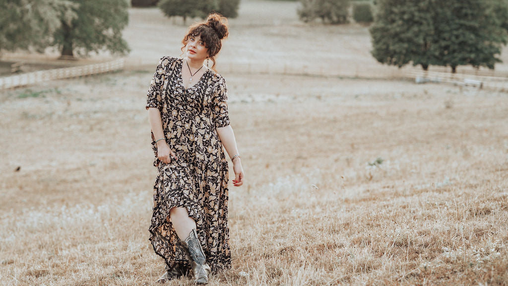 Golden Fields Maxi Dress - Boho Buffalo Accessories