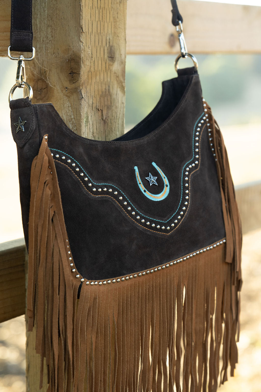 'Lucky Star' Fringe Western Bag