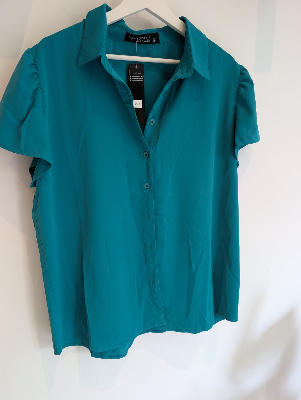 Teal Plus Size Blouse