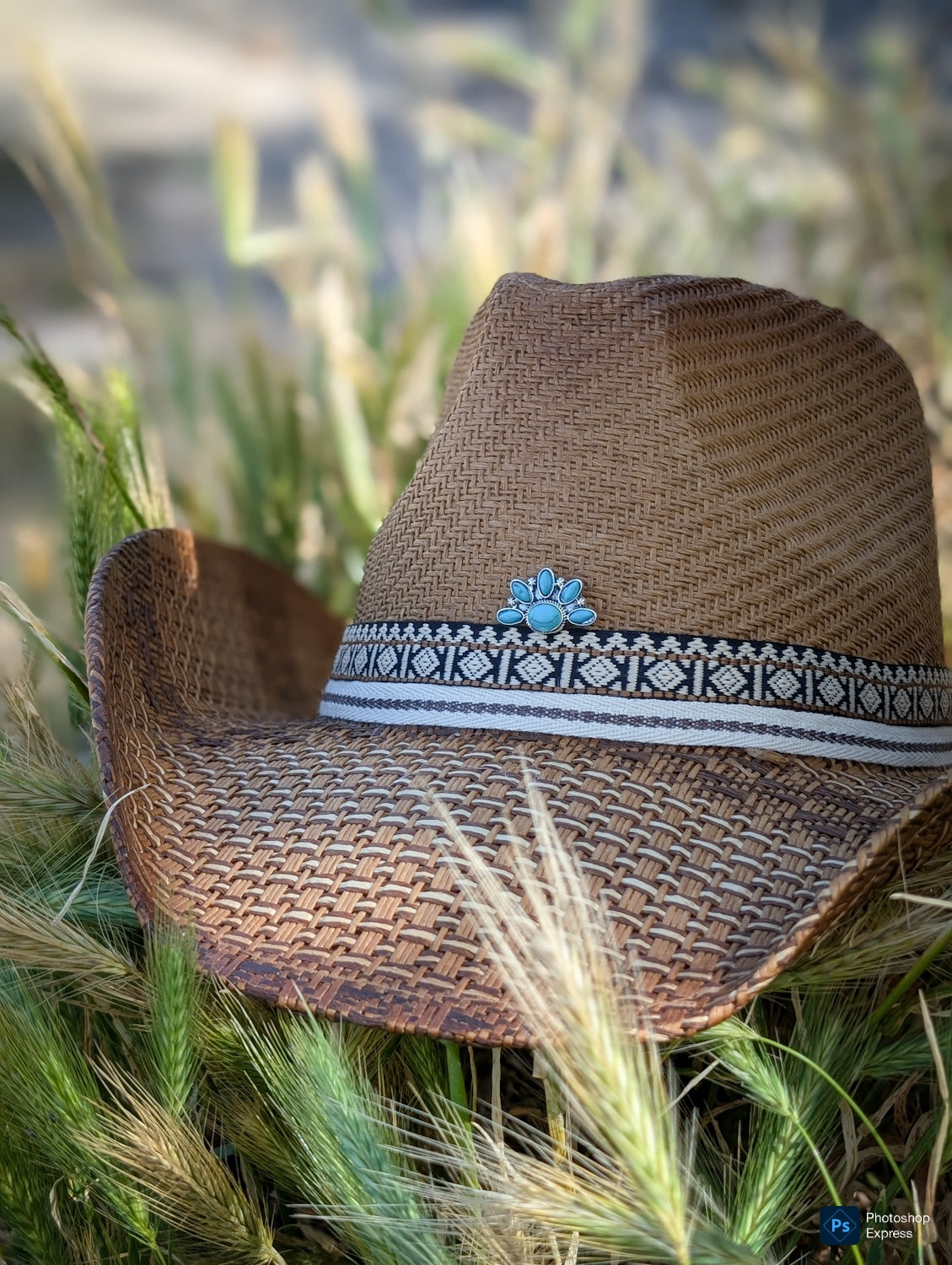 Boho Cowgirl Straw Hat