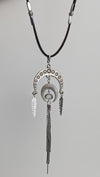 Cosmic Crescents Tassel Choker