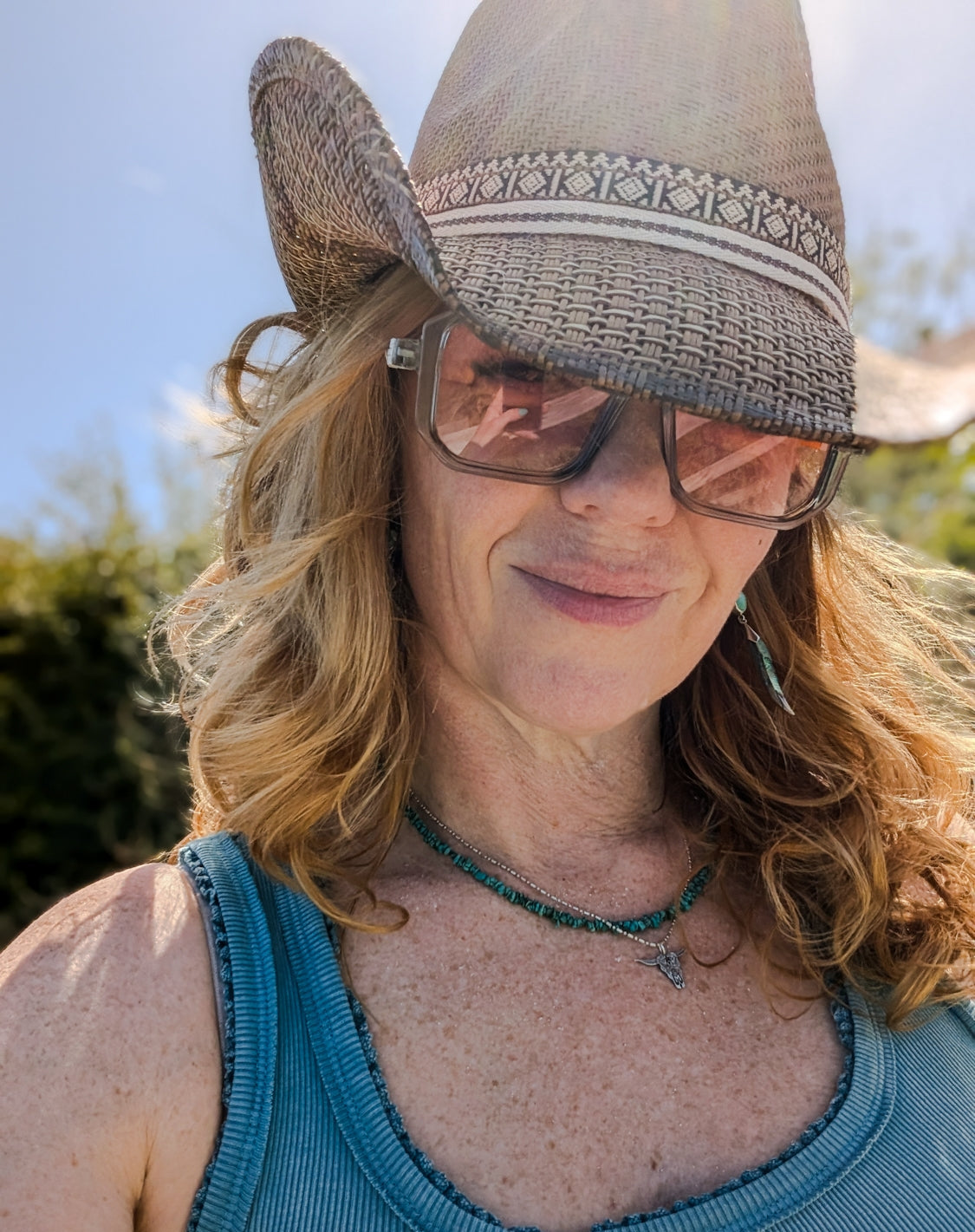 Boho Cowgirl Straw Hat