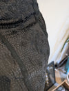 Black Boho Mini Skirt S