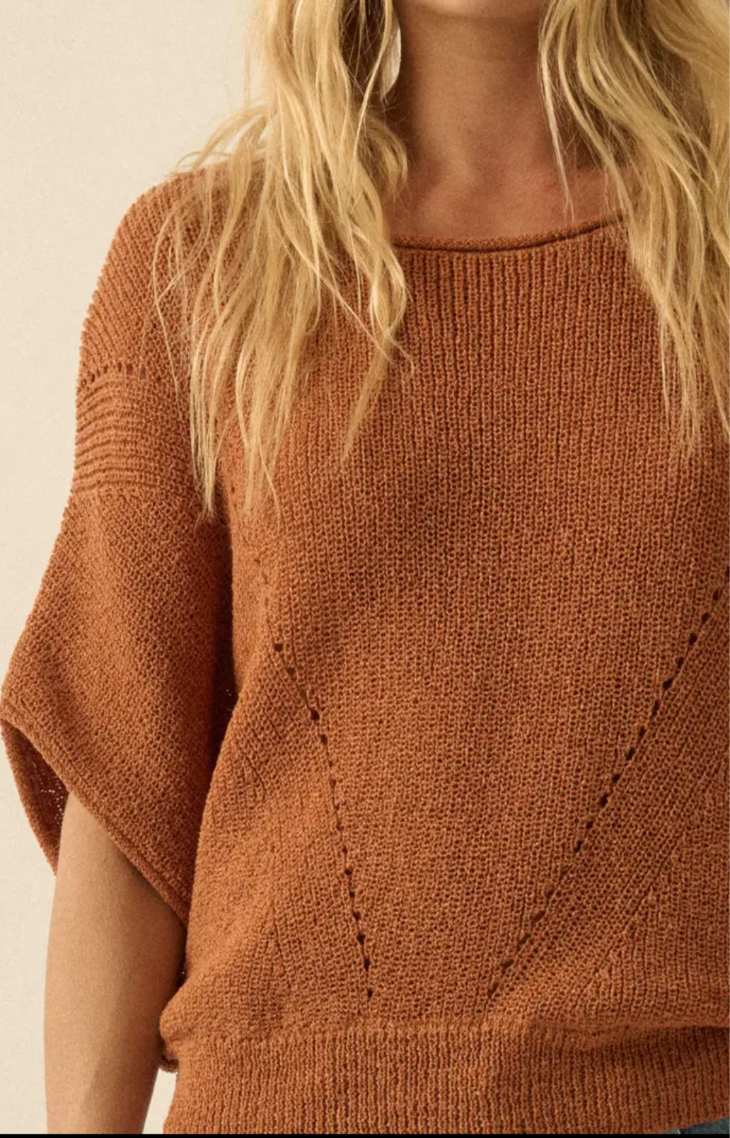 Rust Knit Jumper - Boho Buffalo Accessories