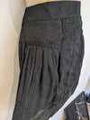Black Boho Mini Skirt S