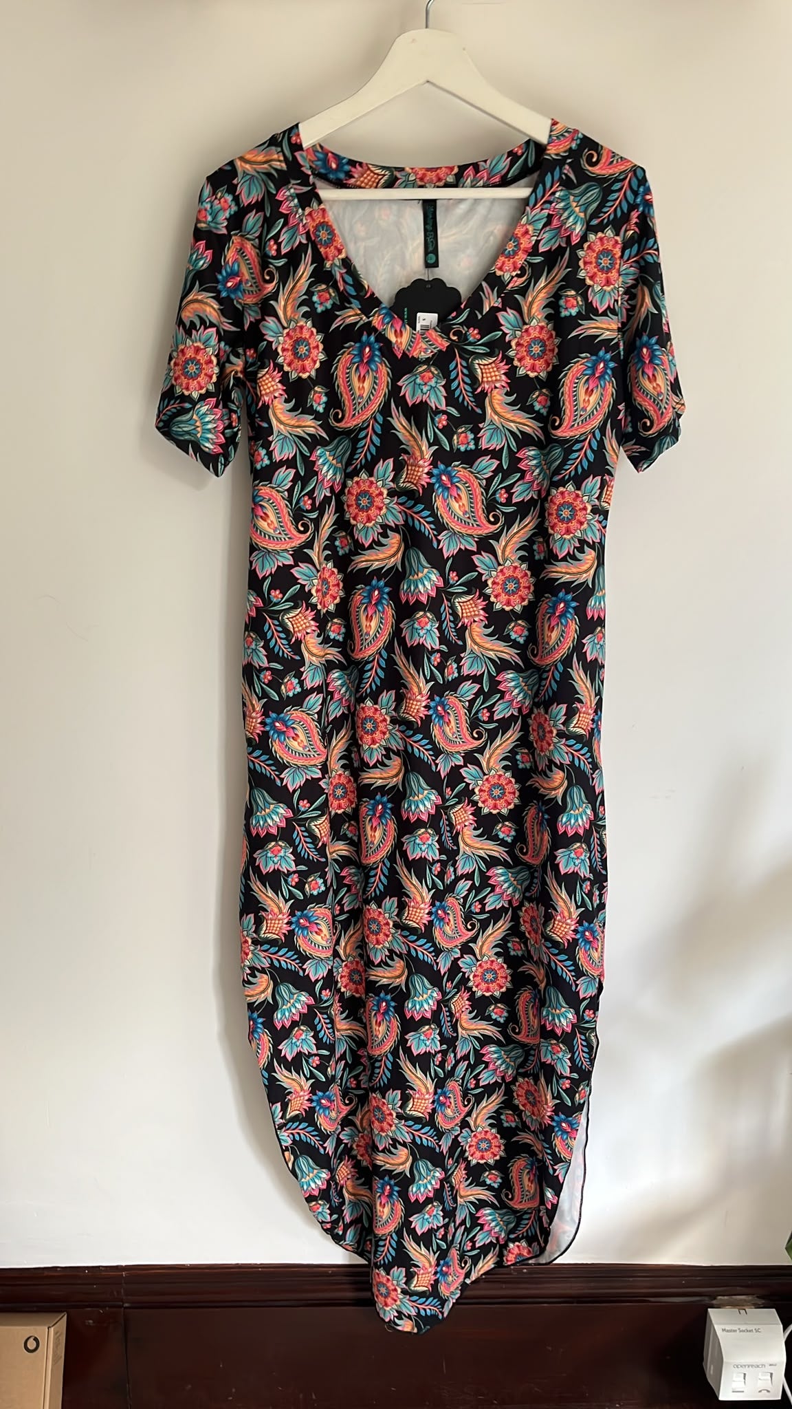 Floral Polyester Stretch Dress