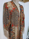 Boho Fringe Kimono O/S