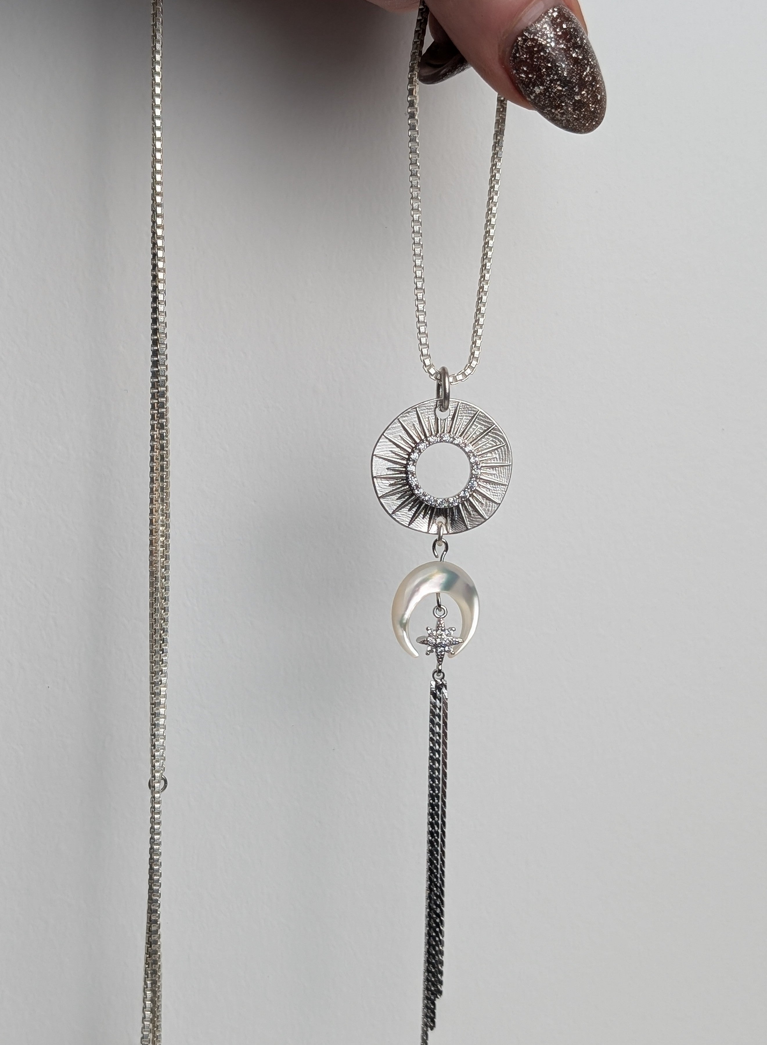 Long Cosmic Tassel Necklace - Boho Buffalo Accessories