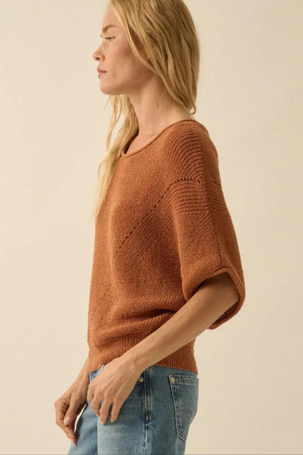 Rust Knit Jumper - Boho Buffalo Accessories