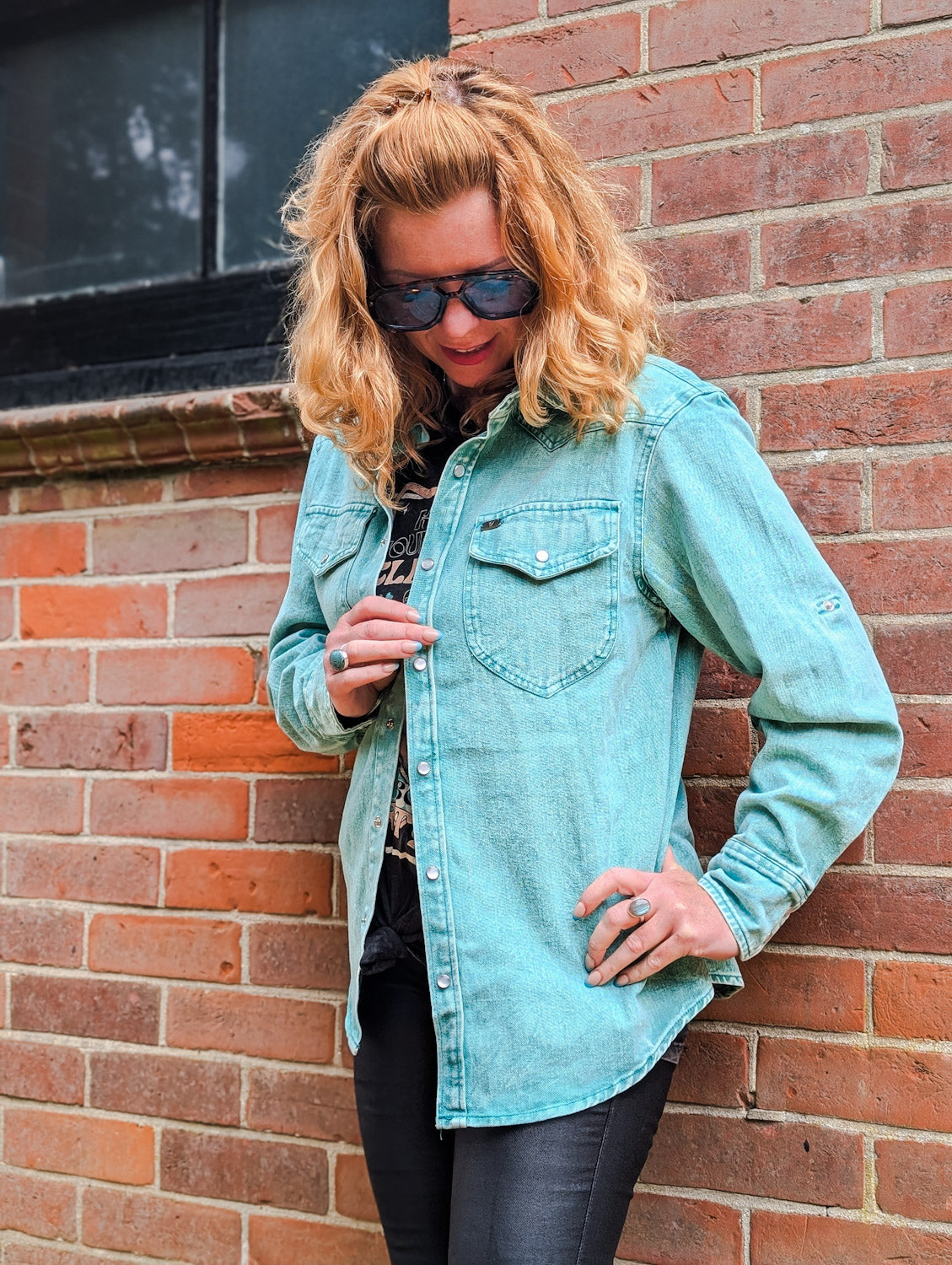 Jade Denim Shacket (S-3XL)