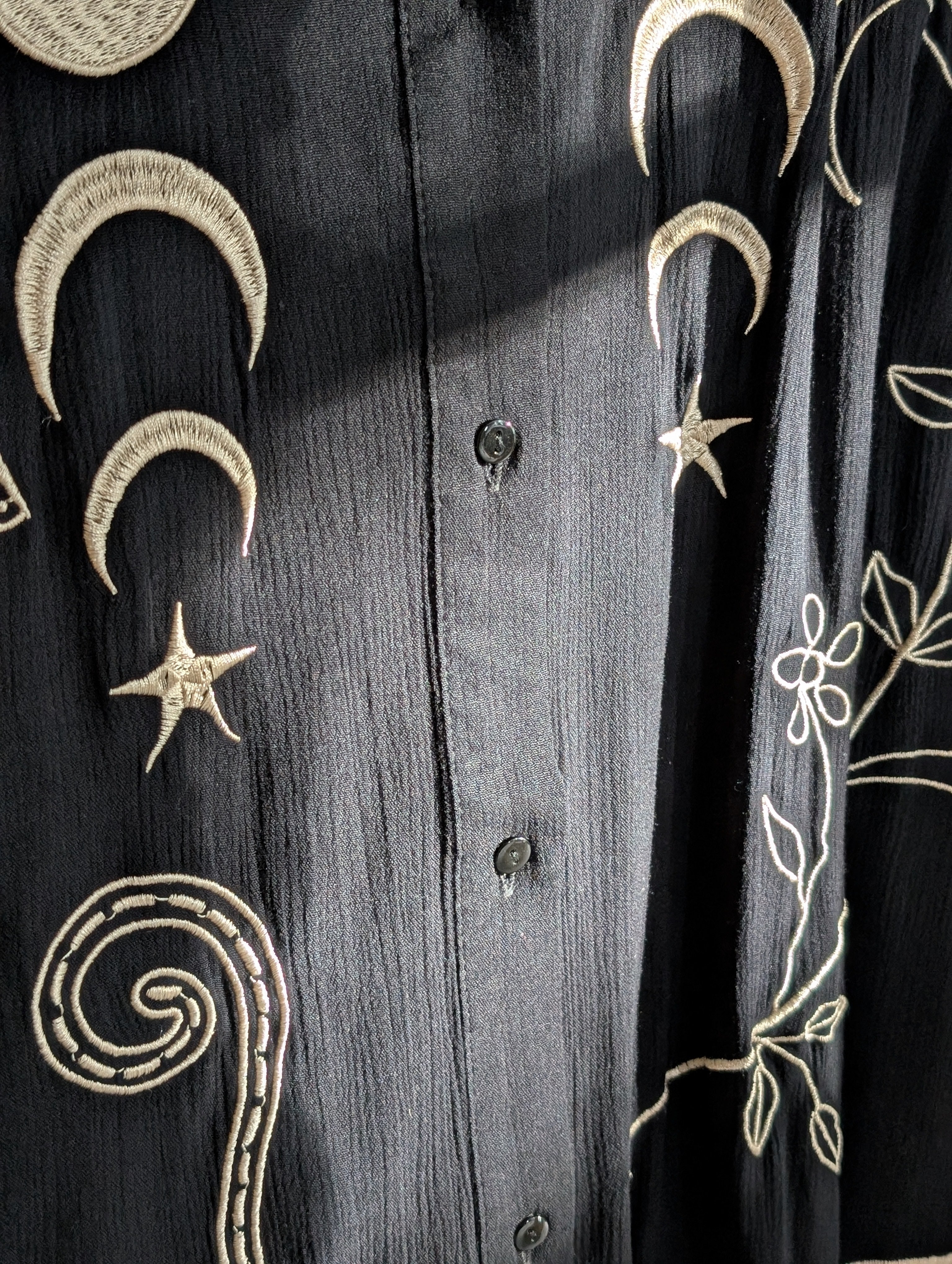 Cosmic Gold & Black Shirt/ Dress - Boho Buffalo Accessories