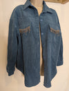 Blue Rhinestone Shacket XL