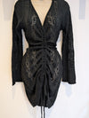 Black Crochet Dress S