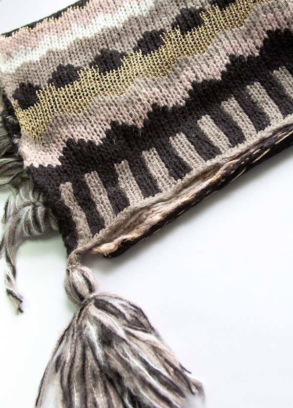Knitted Tassel Shawl