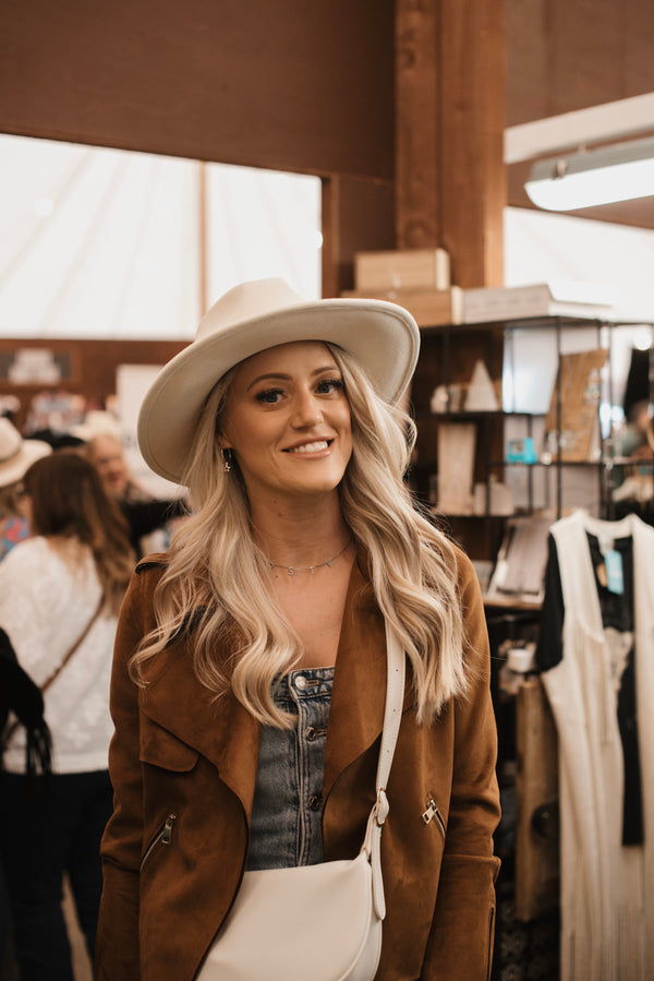 White Feather Western Hat
