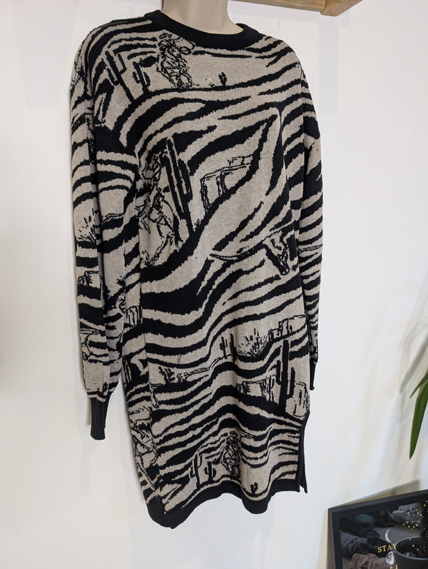 Desert Knit Jumper Dress L